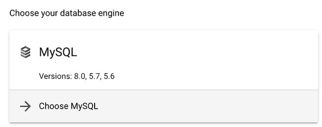 Google Cloud MySQL